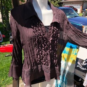 Allison Taylor ruched blouse